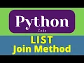 join method in list List In Python Python Tutorial Exersice