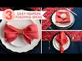 3 EASY Napkin Folding Ideas Living Coral Place Settings BalsaCircle com