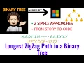 Longest ZigZag Path in a Binary Tree - Leetcode-1372 MICROSOFT Explanation Live Code