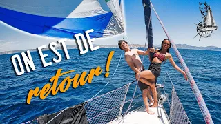 Navigation , court métrage , et GRAND RETOUR VOILIER !! #voilier coraille en voyage