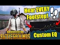 The BEST PUBG Settings - Hear EVERY Footstep EQ In-Game Settings