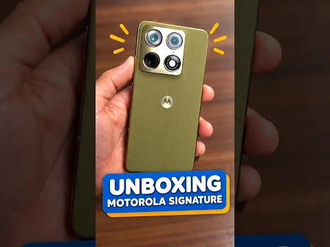 UNBOXING DO MOTOROLA SIGNATURE