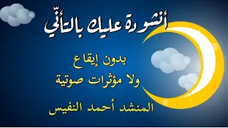 أنشودة عليك بالتأني بلا إيقاع ولا مؤثرات صوتية المنشد أحمد النفيس 