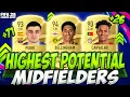 FIFA 23 BEST YOUNG PLAYERS ON CAREER MODE HIGHEST POTENTIAL MIDFIELDERS CDM CM CAM FUT 23