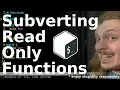 Subverting Read Only Functions - Bash Playground