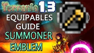 Terraria 1 3 Equipables Guide SUMMONER EMBLEM WOF DROP