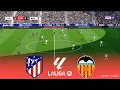 Lagu ATLETICO MADRID vs VALENCIA Live | La Liga 2025 | 13 December 2025 | Simulation PES 2021 Gameplay