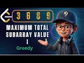 LeetCode 3689 Maximum Total Subarray Value I O N Greedy Trick DCodeThought