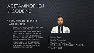 Acetaminophen Codeine Tylenol 3 4 Patient Counseling 