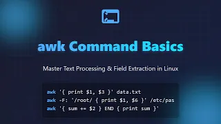 Linux awk Command Tutorial Text Processing Field Extraction for Beginners