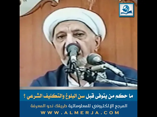⁣ما حكم من يتوفّى قبل سن البلوغ والتكليف الشرعي ؟