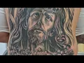 Inspiring Ink Full Back Tattoo of Jesus The Last Supper Angels and More by Jesse