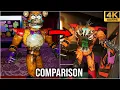 FNAF Security Breach Animatronics Vs Ruin DLC Animatronics Model Comparison 4k60fps