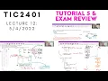 TIC2401 Week12 Tutorial 5 Exam Review