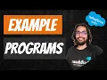 Conditional Statements - Example Programs