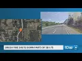Blown tire sparks brush fire on I-75 in Hernando County