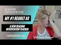 My regret as a new reading intervention teacher
