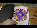 Completed Colouring Book 50 Easy Mandalas by Jade Summer Flip Through