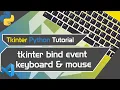 python tkinter tutorial membuat tkinter bind event keyboard mouse