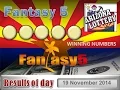 Arizona Fantasy 5 Day 19 November 2014 Az Lottery Arizona Lottery