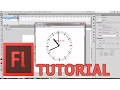 Analog Clock Adobe Flash full Tutorial