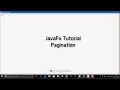JavaFX Tutorial Pagination