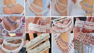 Silver Payal Design With Price 2025 New Silver Anklets Designs Chandi Payal Designs