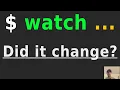 Monitor the Output of a Program for Changes Using the Watch Command