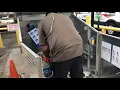 Filling up propane tanks at Uhaul