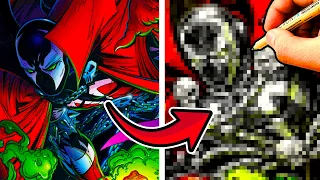 MARVEL ARTIST redraws SPAWN #1! Drawing FAMOUS COMIC COVERS!