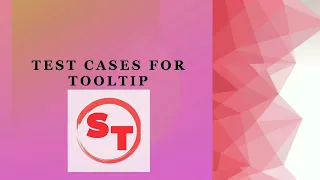 Test Cases For Tooltip How To Write Test Cases For Tooltip
