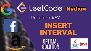 LeetCode Problem 57 Insert Interval in Java - FAANG Coding Interview Questions