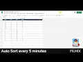 App Script - Auto Sort every 5 minutes