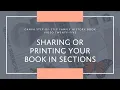 25 Sharing or Printing Your Book in Sections Canva Step-by-Step Family History Book