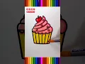 how to coloring a cupcake