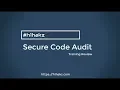 Secure Code Audit - Training Review