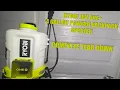 Ryobi 18v One 4 gal Backpack Sprayer Teardown