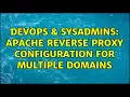 DevOps SysAdmins Apache reverse proxy configuration for multiple domains