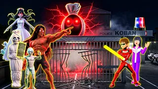 Hantu Pocong Kuntilanak Genderuwo Kabur dari Penjara Yuta Mio Polisi Tangkap Semua Hantu Sakura