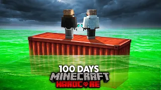 We Survived 100 Days Stranded on a Container in Acidic Ocean...