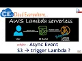 Tamil S3 Image upload triggers Lambda with Python example - Asynchronous event with practical