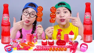 ร้านสะดวกซื้อ ขนมหวานสีแดง ตังฮูลู่เยลลี่ มุกบัง DONA
