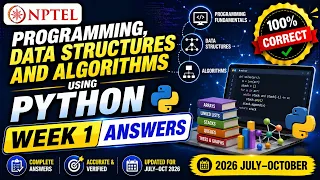 NPTEL Programming Data Structures and Algorithms Using Python Week 1 Assignment Answers 2026