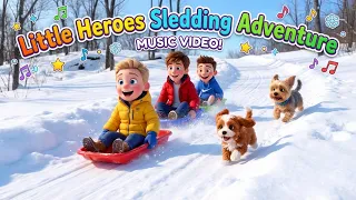 Little Heroes Sledding Adventure Song with Music Video!