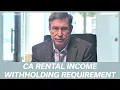 Bottom Line California Rental Income Withholding Tax Explained