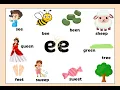 Phonics Learn ee ow digraph Sounds with Words and Examples