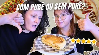 comemos CACHORRO QUENTE COM PURÊ pela PRIMEIRA VEZ!