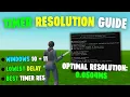 How to PROPERLY Setup Timer Resolution for LOWEST DELAY Timer Benchmark