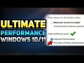 How to Activate or Enable the Ultimate Performance Mode Power Plan Windows Tutorial
