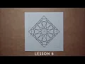 Lesson 6 very easy simple squarish Islamic pattern